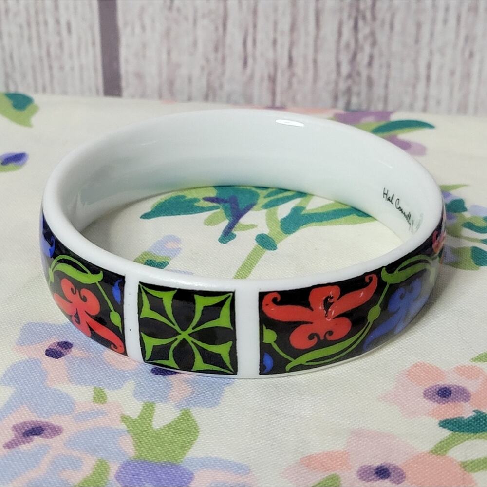 Hal Connelly Designs Enamel Ceramic Bracelet - Picture 2 of 7